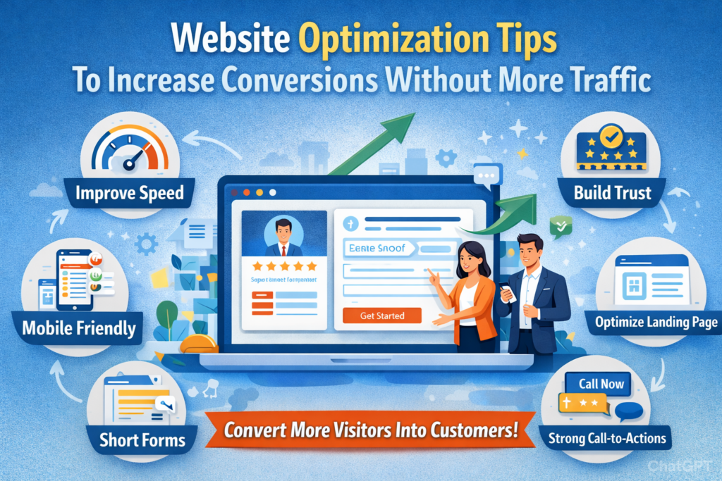 Website optimization tips to increase website conversions